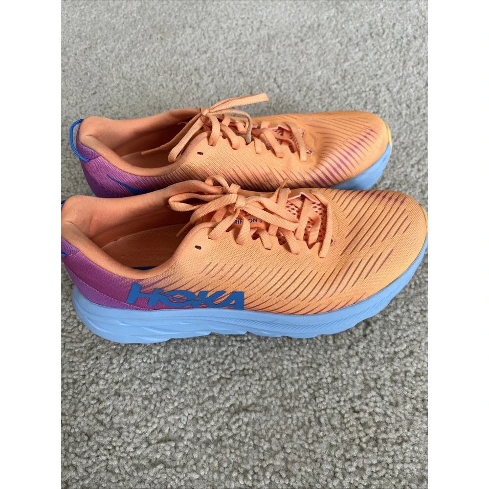 Hoka One One Rincon 3 Womens Running Shoes 1119396 MOCY Orange US 8B
